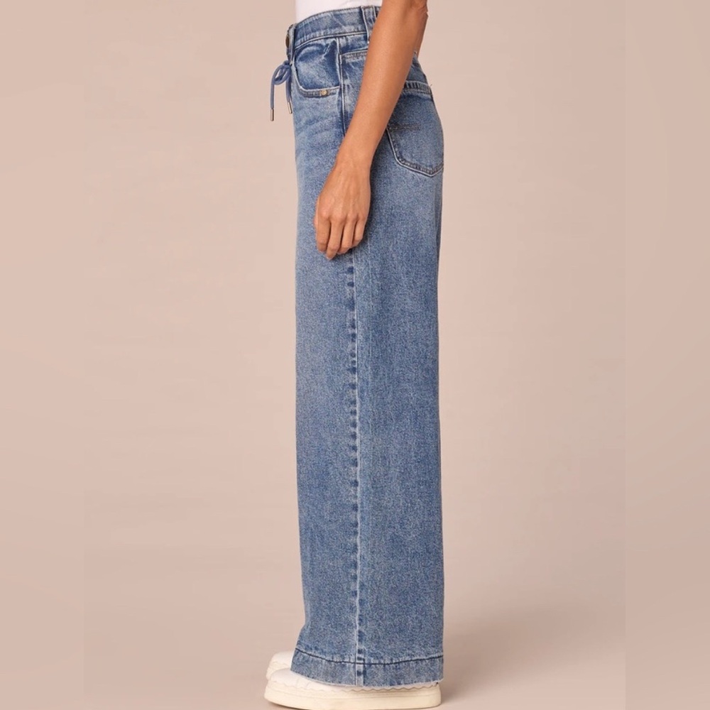 Democracy Women's Blue Wide-Leg Jeans - Picture 6 of 10